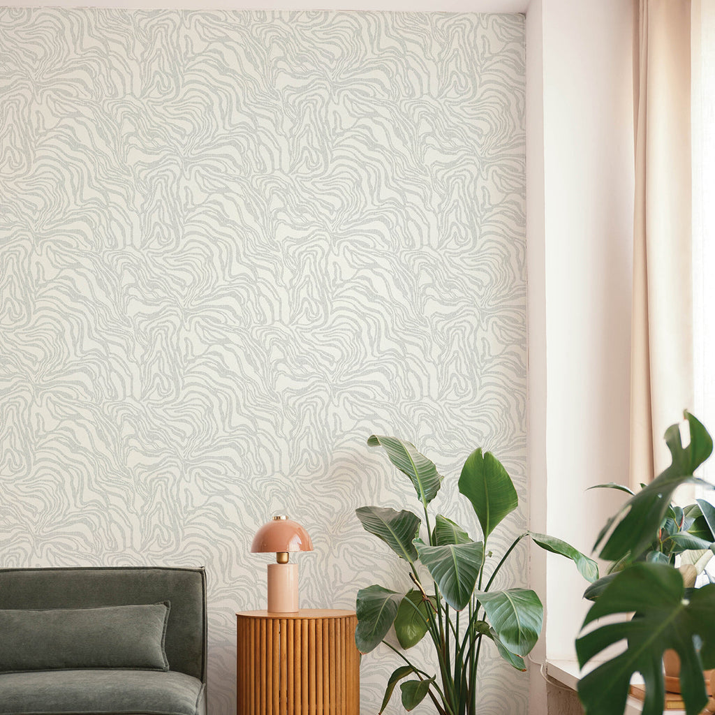 Massar Modern Marbled Wallpaper wallpaper detail or room view