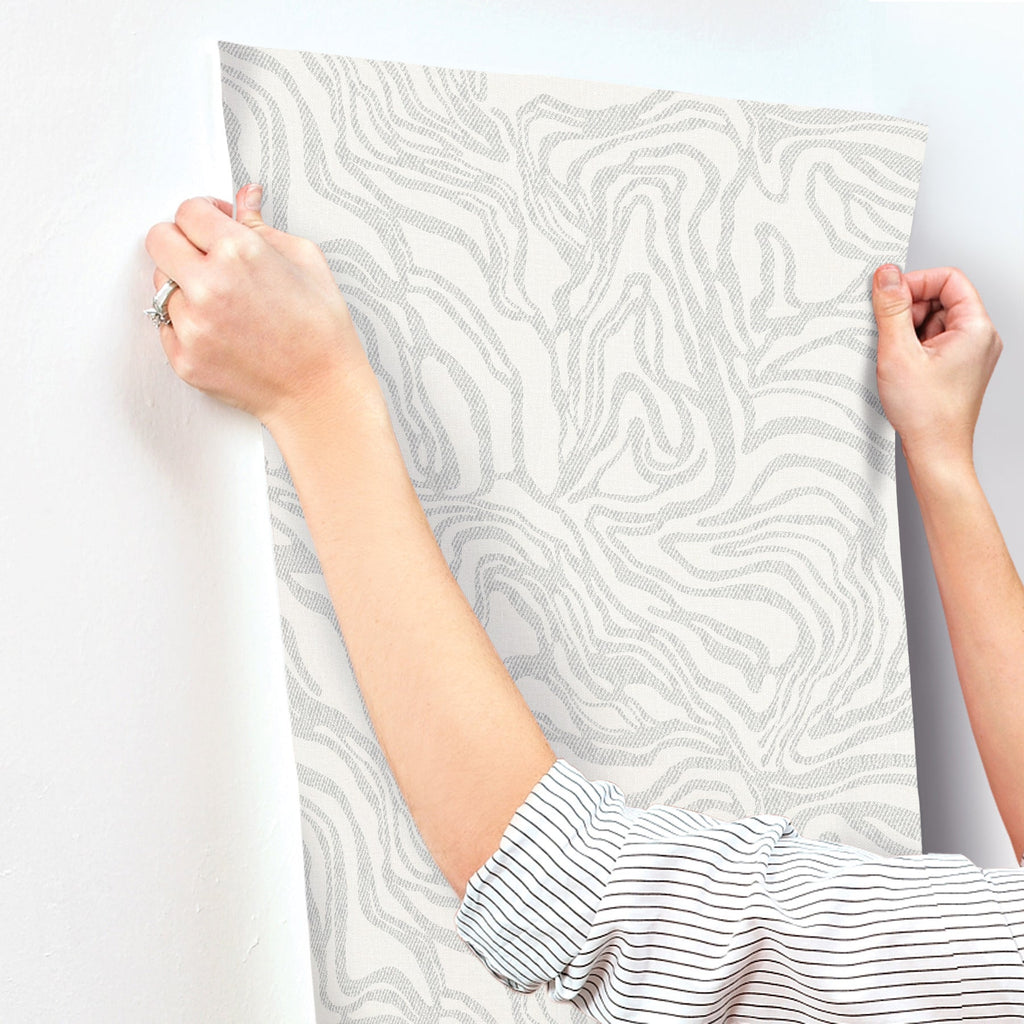 Massar Modern Marbled Wallpaper wallpaper detail or room view