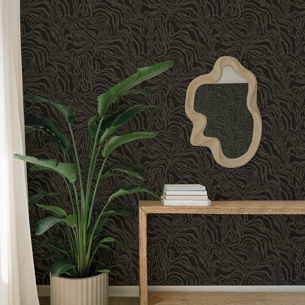 Massar Modern Marbled Wallpaper wallpaper detail or room view