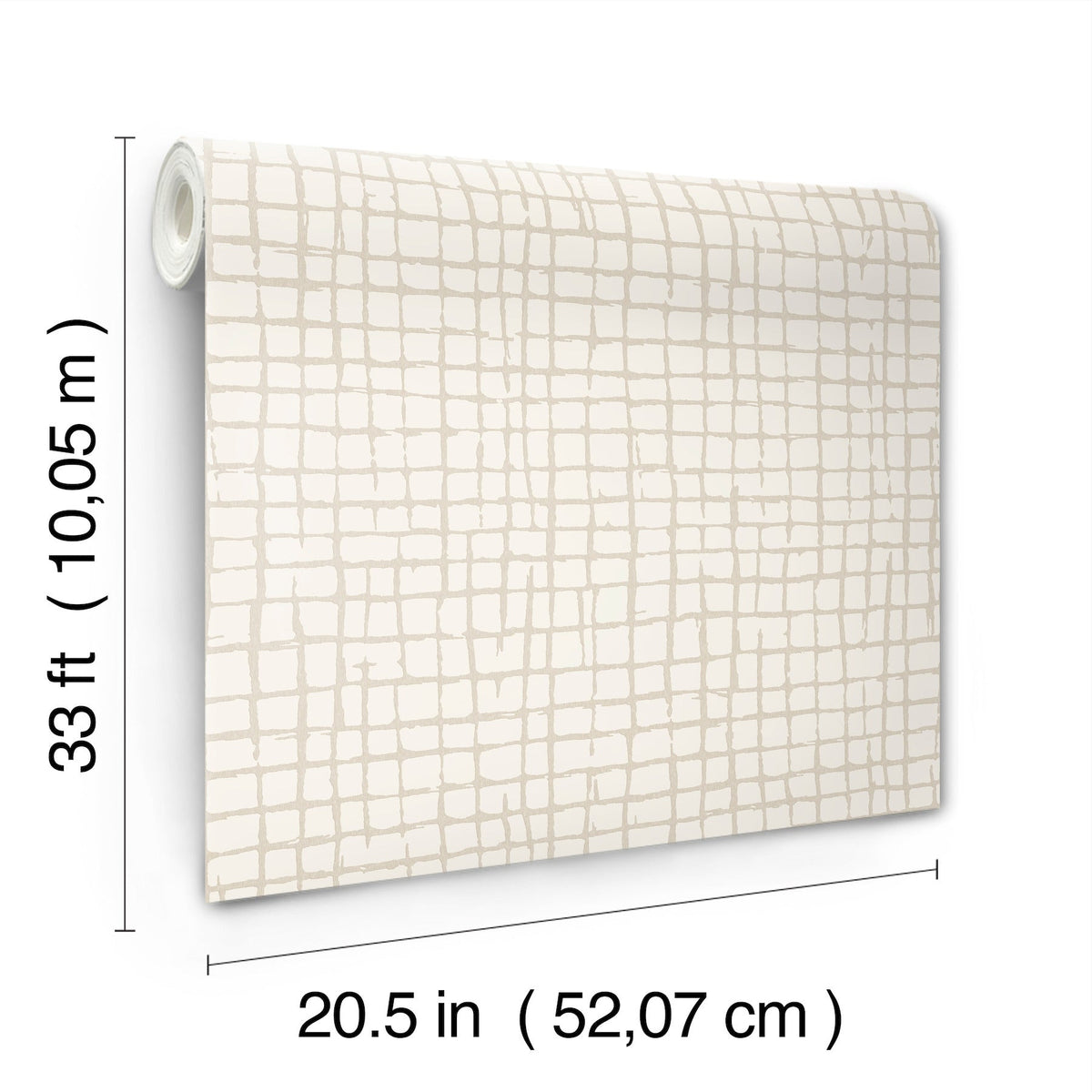 Albin Gridline Wallpaper wallpaper detail or room view