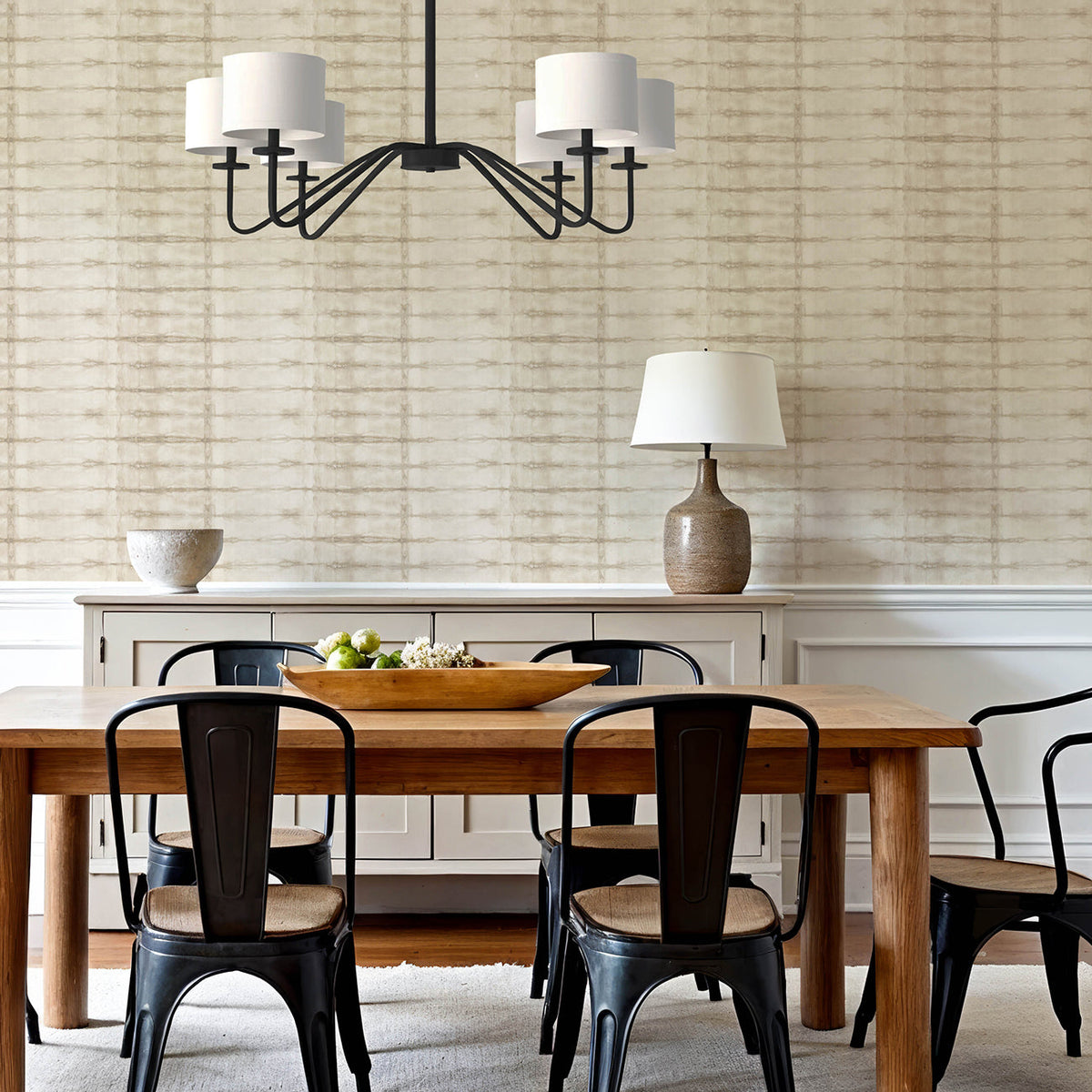 Modulus Geometric Stripe Wallpaper wallpaper detail or room view
