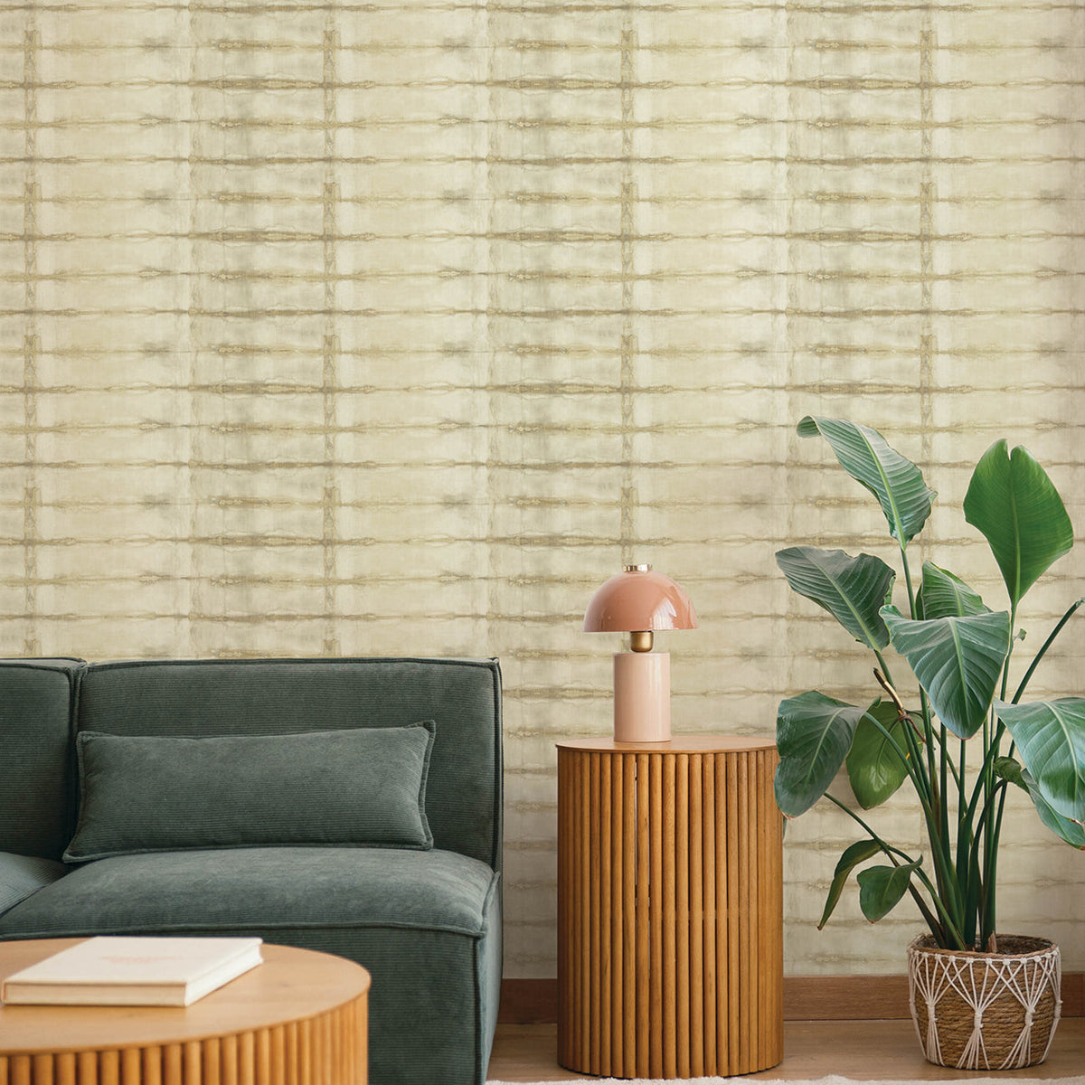 Modulus Geometric Stripe Wallpaper wallpaper detail or room view