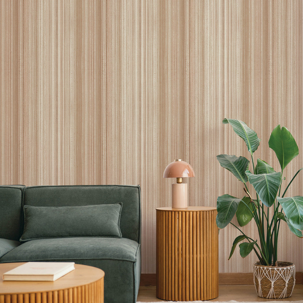 Elan Ombre Stripe Wallpaper wallpaper detail or room view