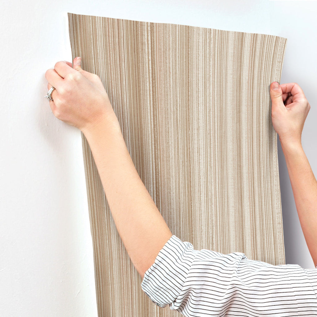 Elan Ombre Stripe Wallpaper wallpaper detail or room view