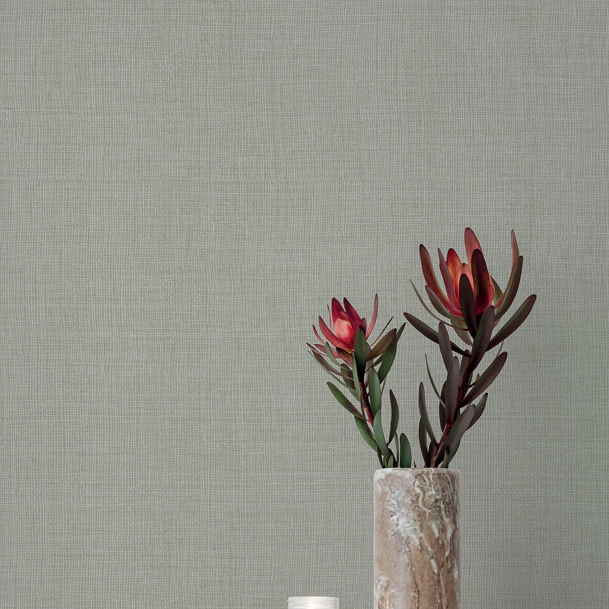 Alba Open Weave Wallpaper wallpaper detail or room view