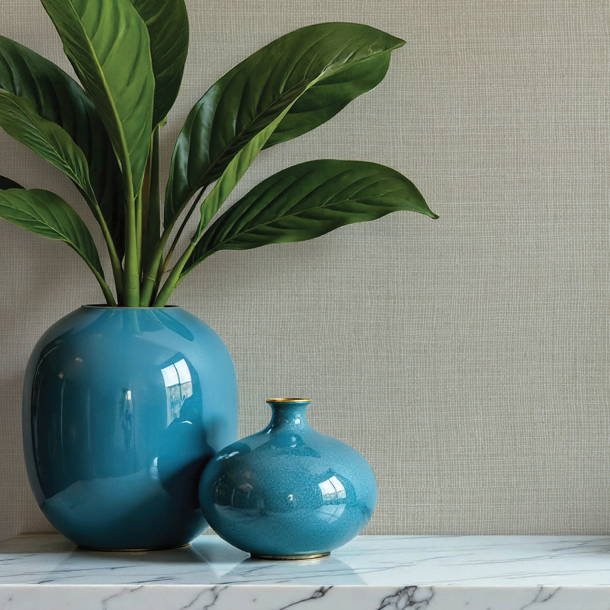 Alba Open Weave Wallpaper wallpaper detail or room view