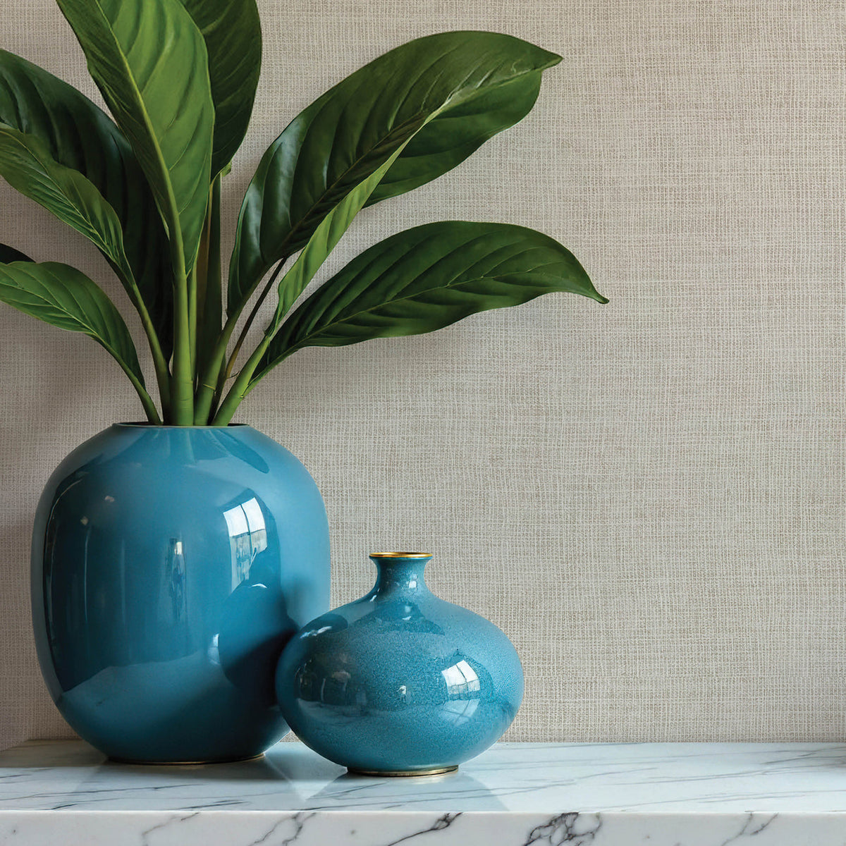 Alba Open Weave Wallpaper wallpaper detail or room view