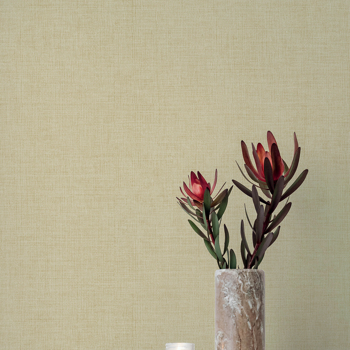 Alba Open Weave Wallpaper wallpaper detail or room view