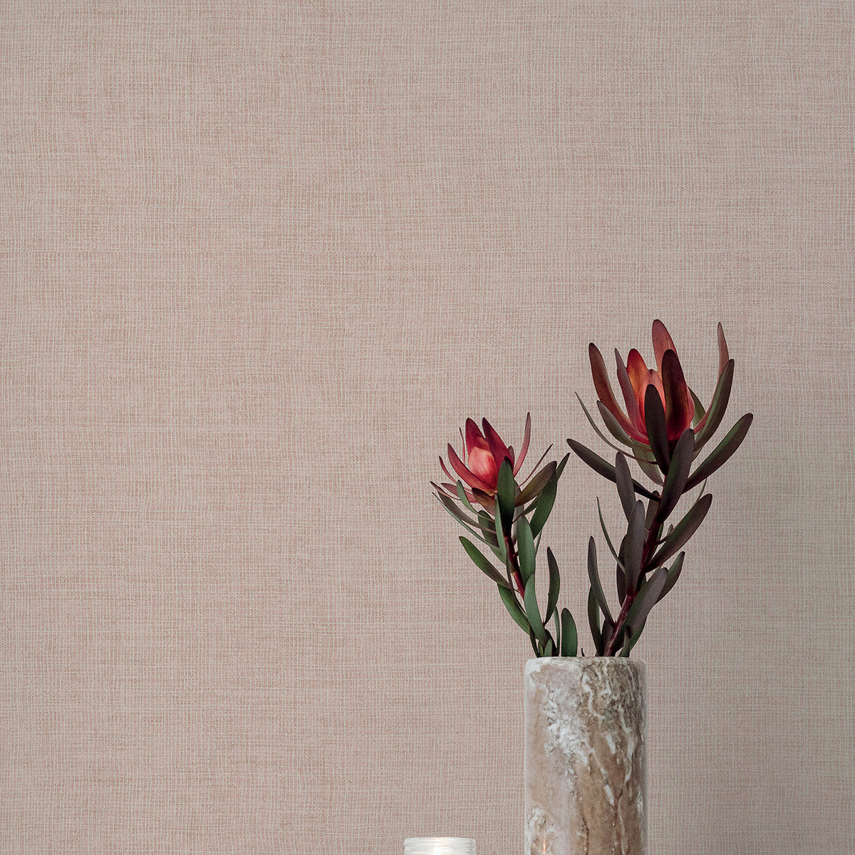 Alba Open Weave Wallpaper wallpaper detail or room view