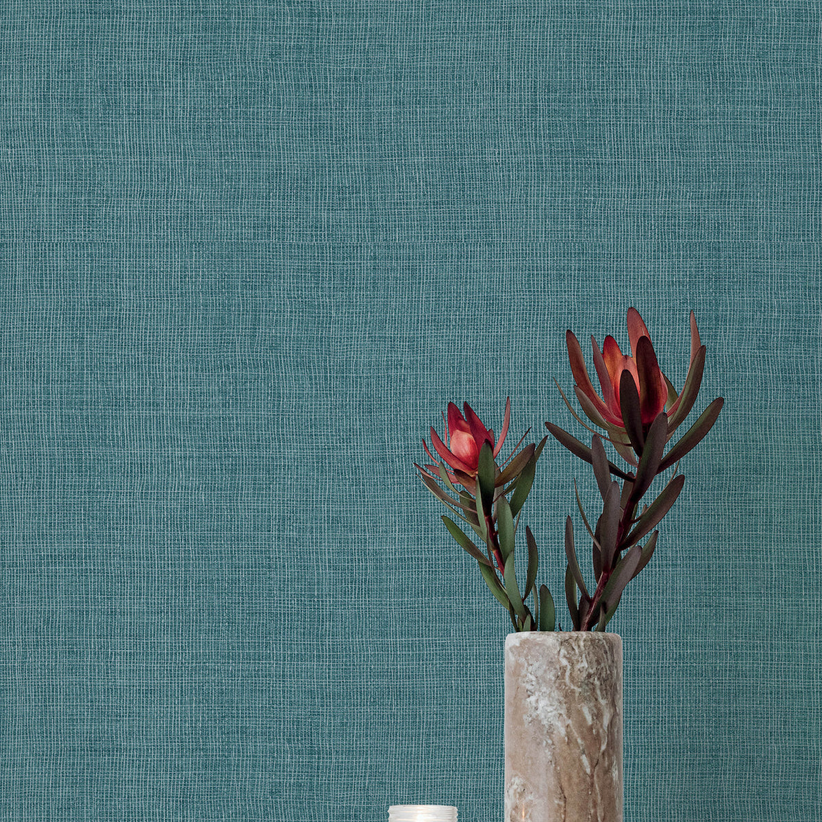 Alba Open Weave Wallpaper wallpaper detail or room view