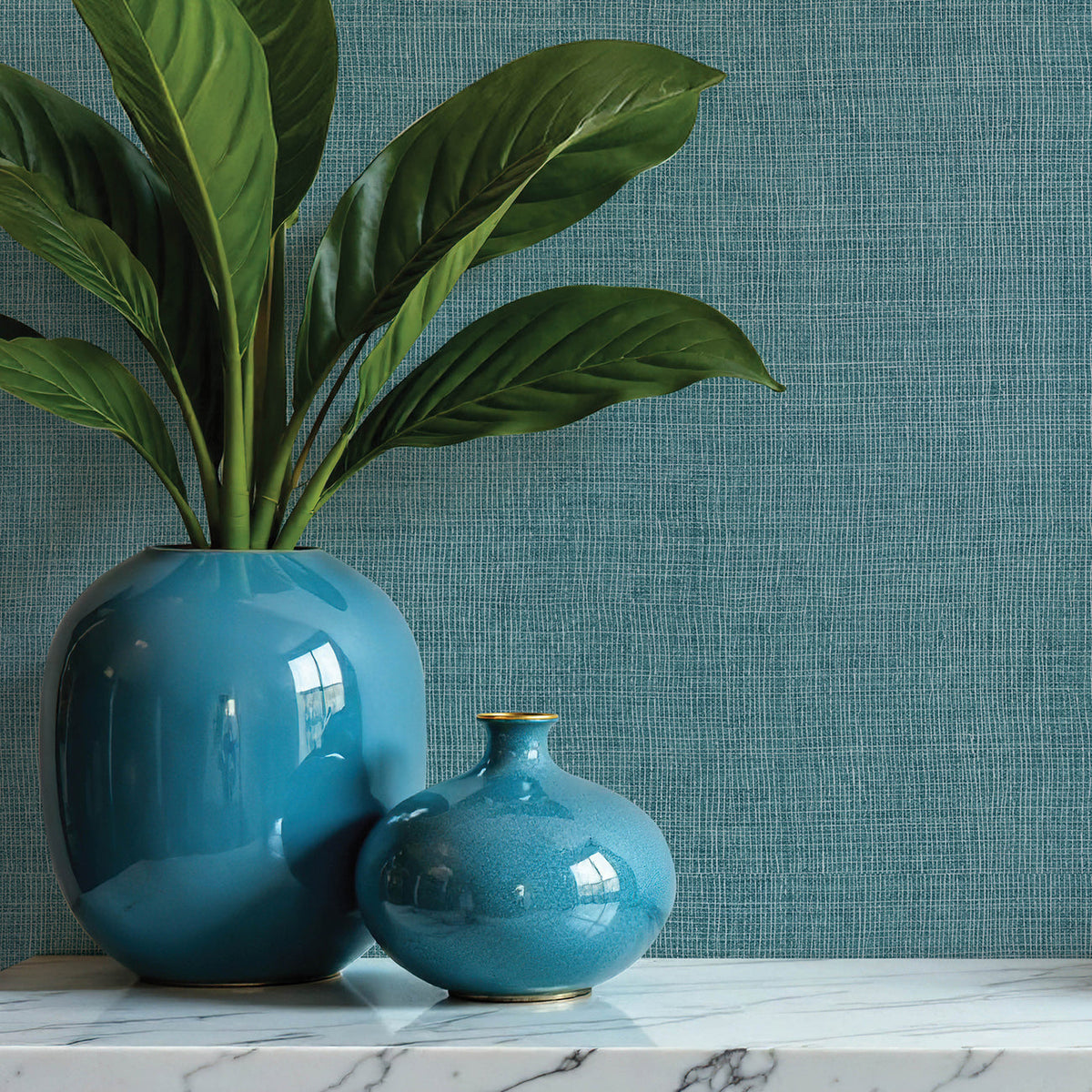 Alba Open Weave Wallpaper wallpaper detail or room view