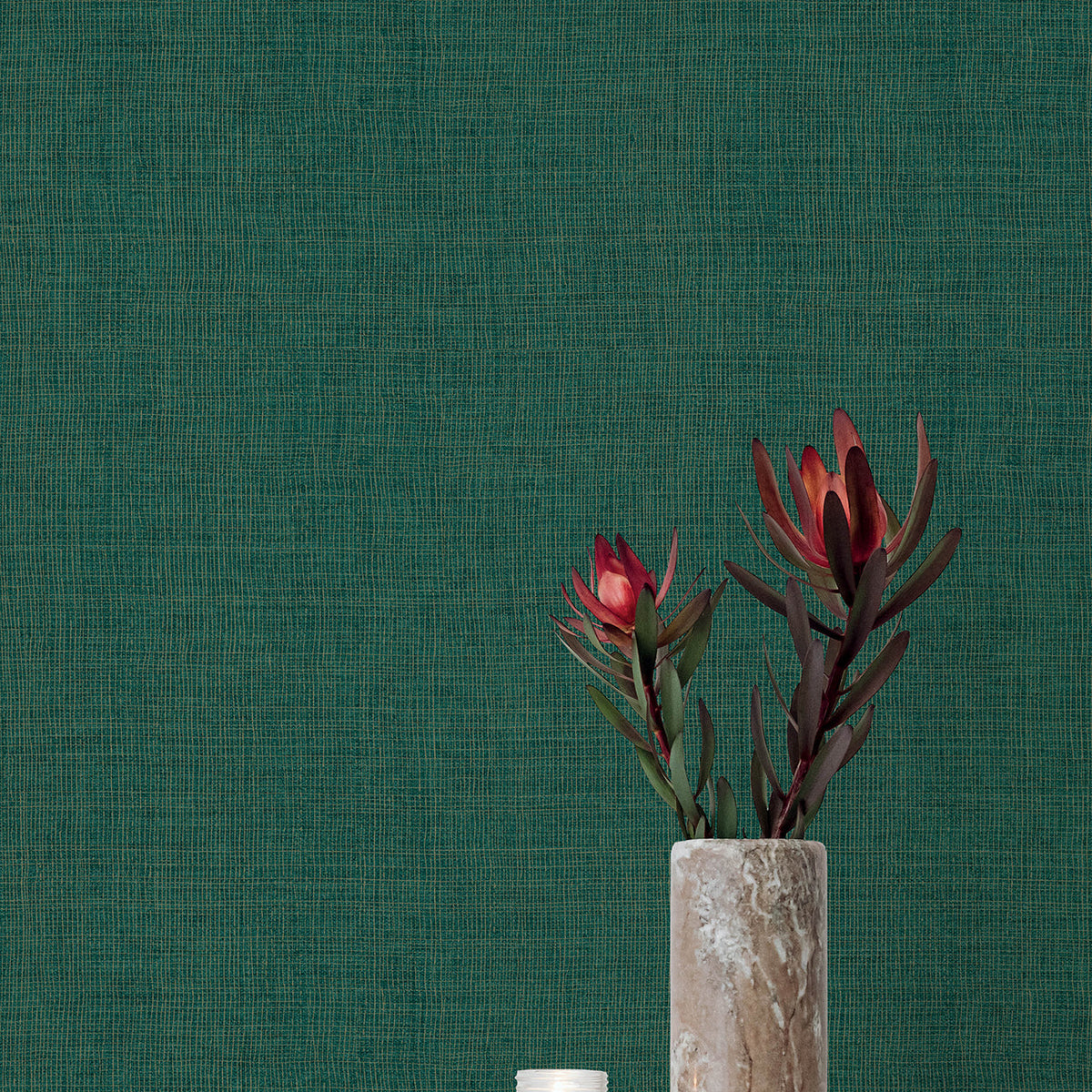Alba Open Weave Wallpaper wallpaper detail or room view