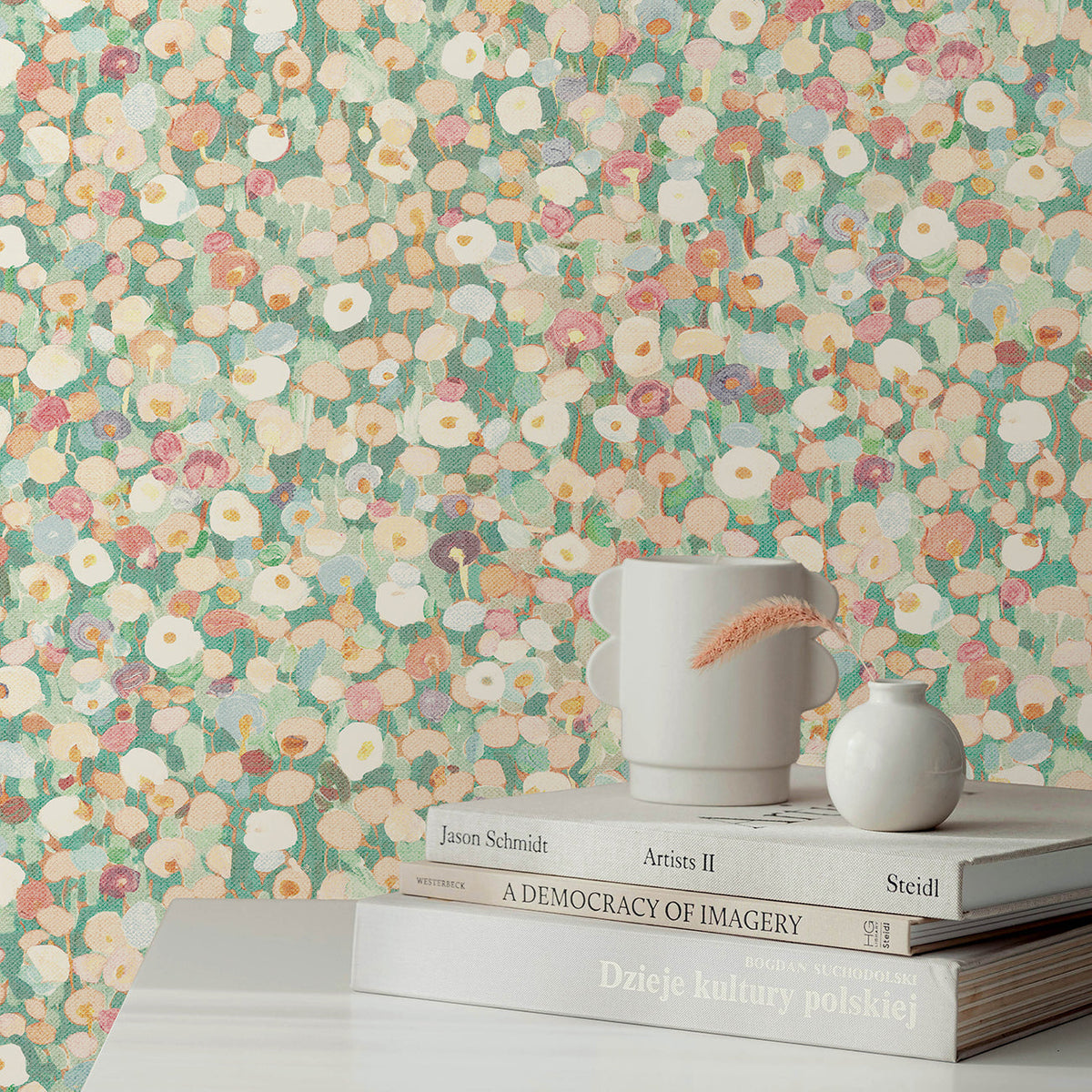 Prato Petite Floral Wallpaper wallpaper detail or room view