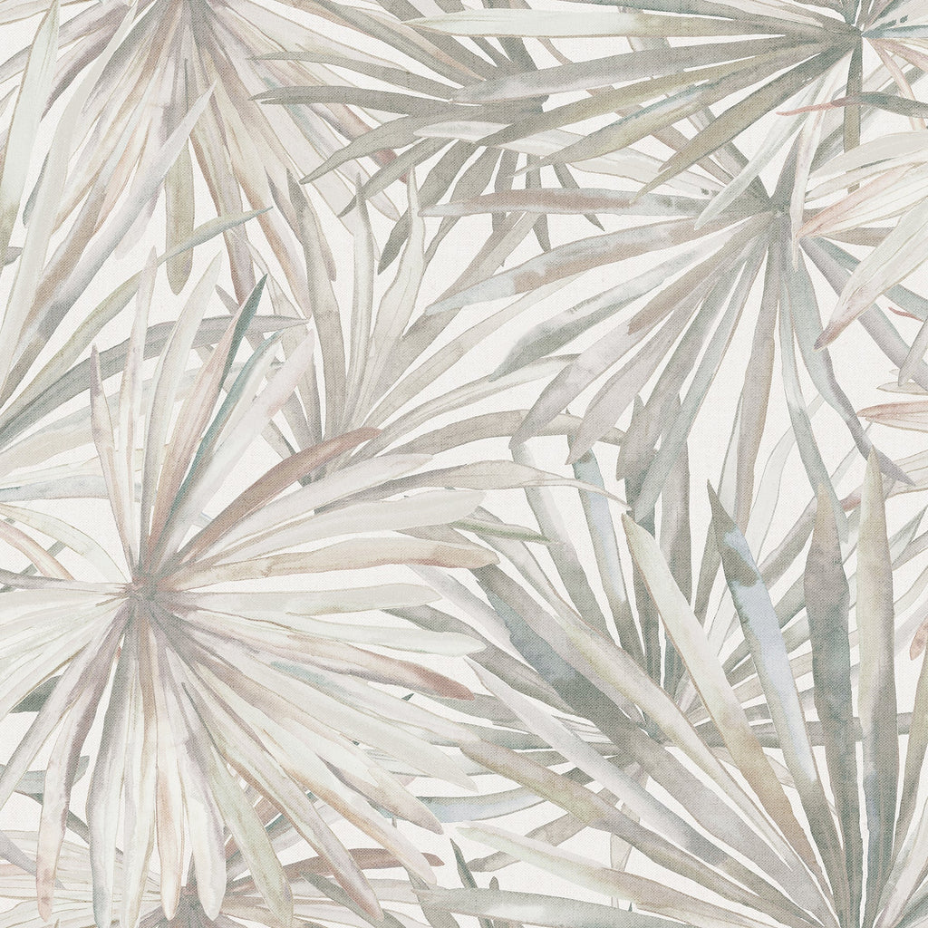 Corifa Palm Leaf Wallpaper in Cream