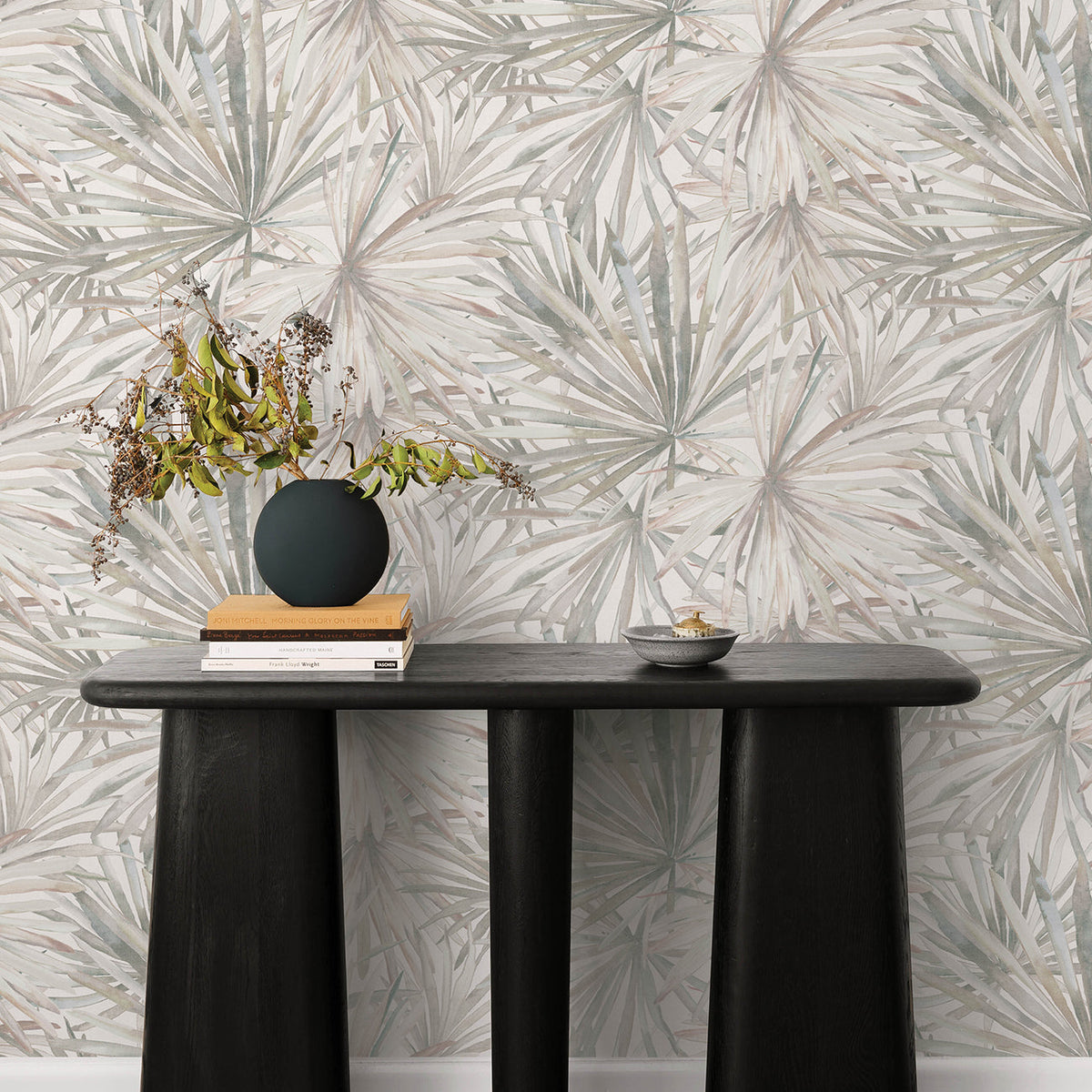 Corifa Palm Leaf Wallpaper wallpaper detail or room view