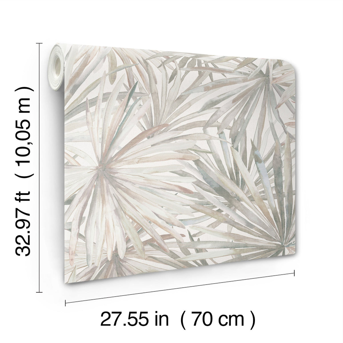 Corifa Palm Leaf Wallpaper wallpaper detail or room view