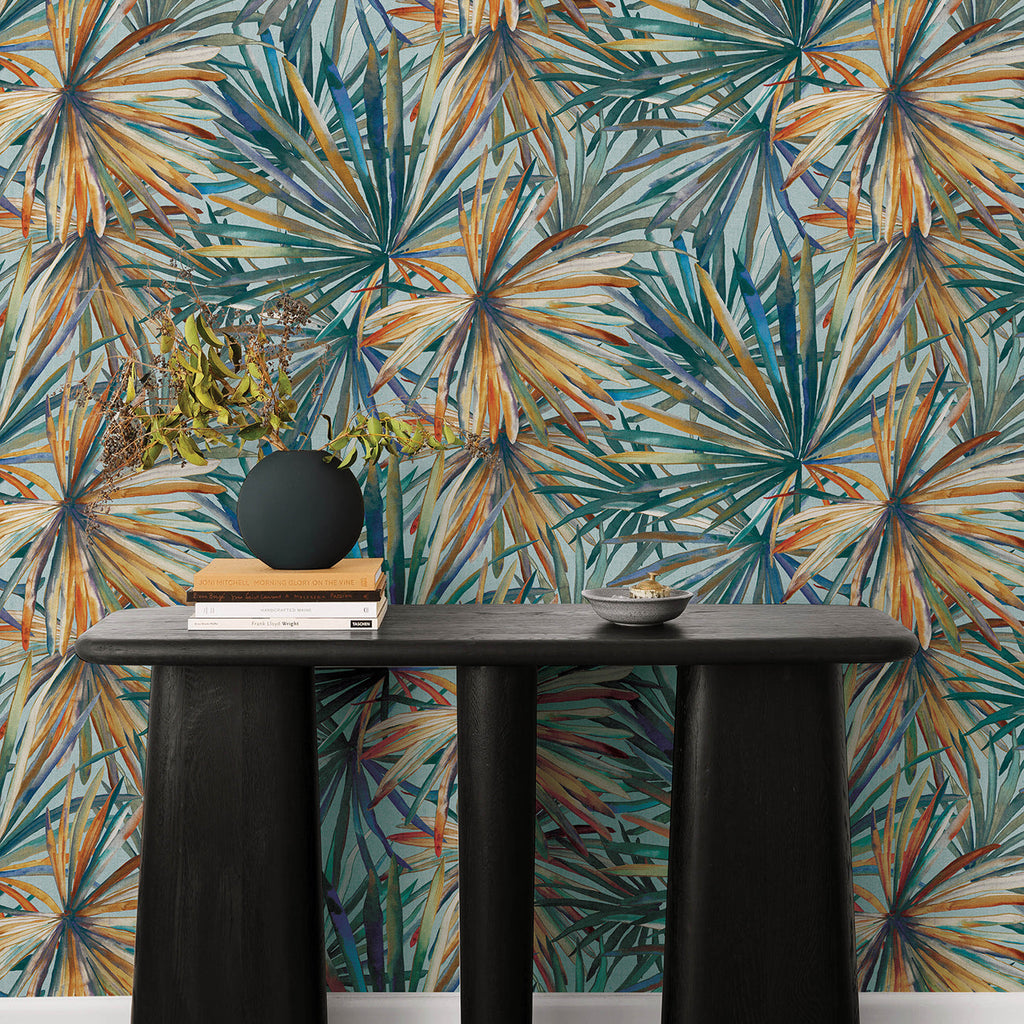 Corifa Palm Leaf Wallpaper wallpaper detail or room view