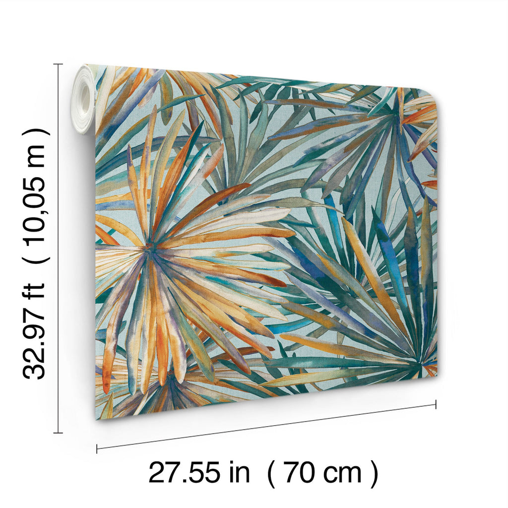 Corifa Palm Leaf Wallpaper wallpaper detail or room view