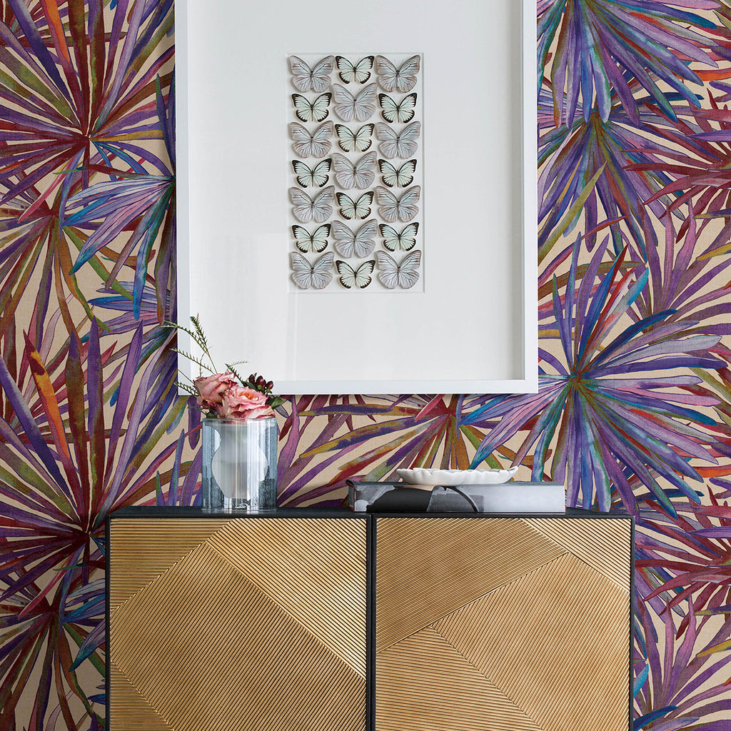 Corifa Palm Leaf Wallpaper wallpaper detail or room view