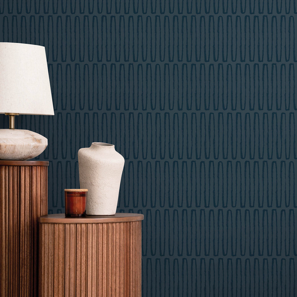 Lars Retro Wave Wallpaper wallpaper detail or room view