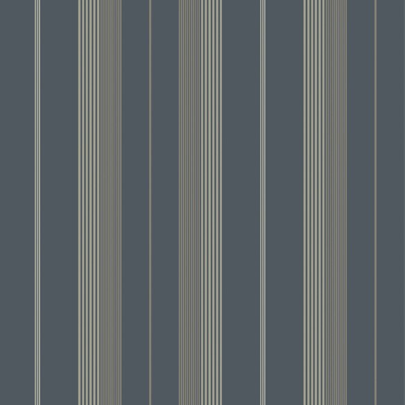 Herrgård Navy Stripe Wallpaper wallpaper