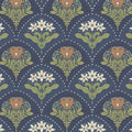 Maj Light Grey Floral Damask Wallpaper
