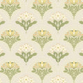 Maj Taupe Floral Damask Wallpaper wallpaper