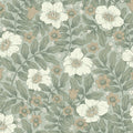 Maggan Sea Green Floral Trail Wallpaper