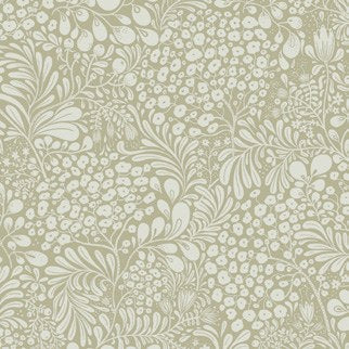 Siv Botanical Wallpaper in Dark Grey
