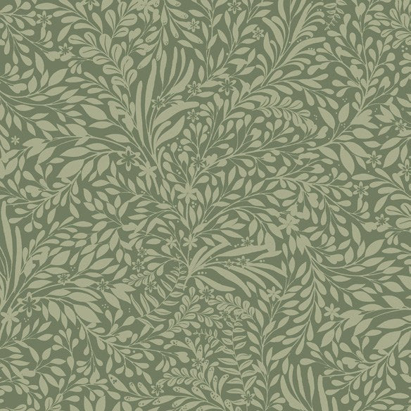 Kristina Botanical Wallpaper in Light Grey