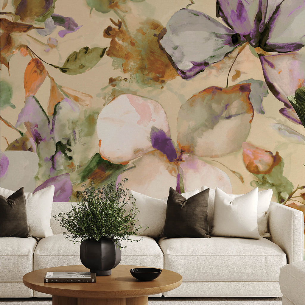 Florian Wall Mural wallpaper detail or room view