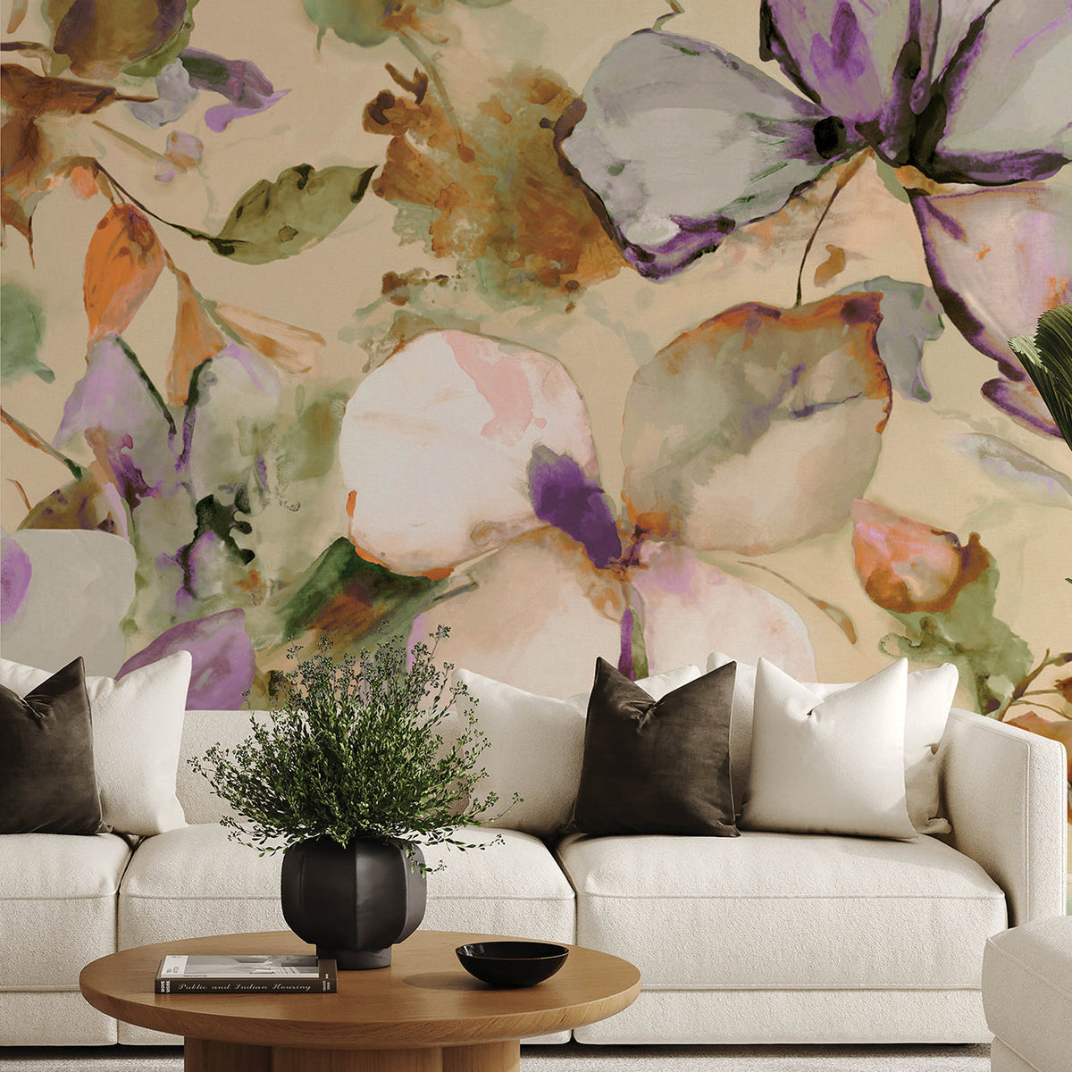 Florian Wall Mural wallpaper detail or room view