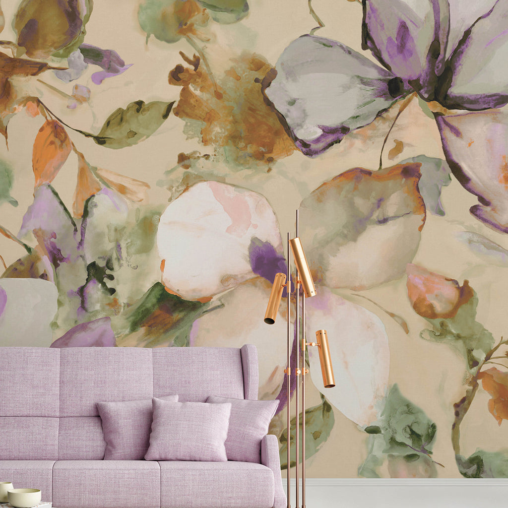 Florian Wall Mural wallpaper detail or room view