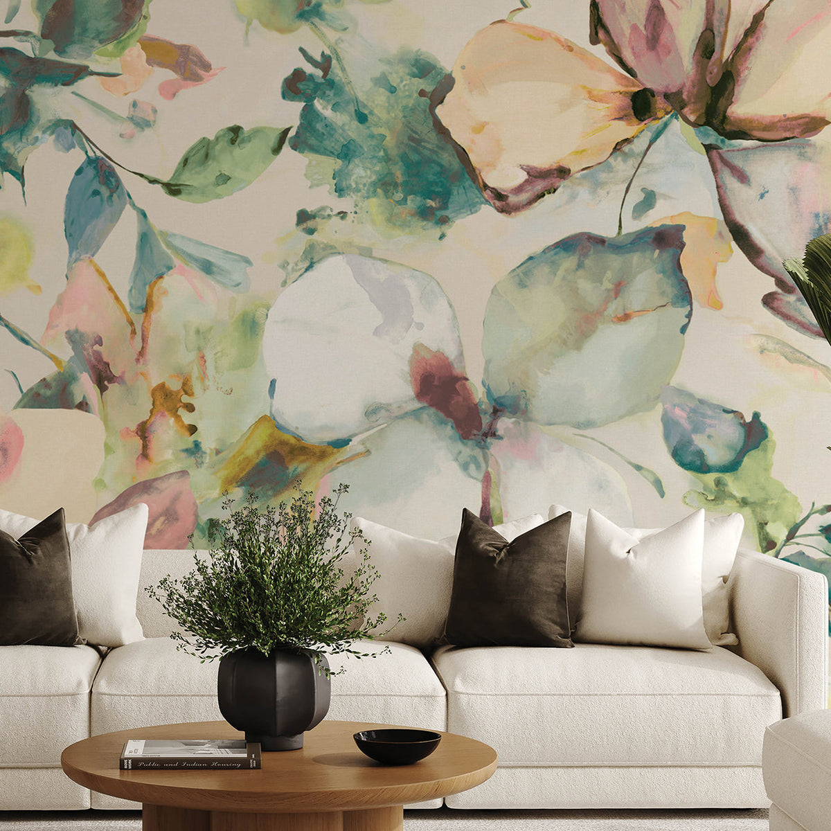 Florian Wall Mural wallpaper detail or room view