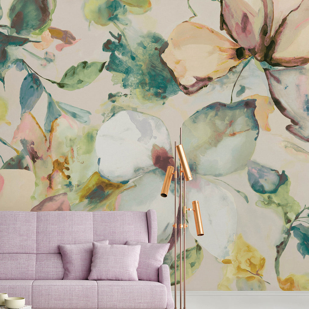 Florian Wall Mural wallpaper detail or room view