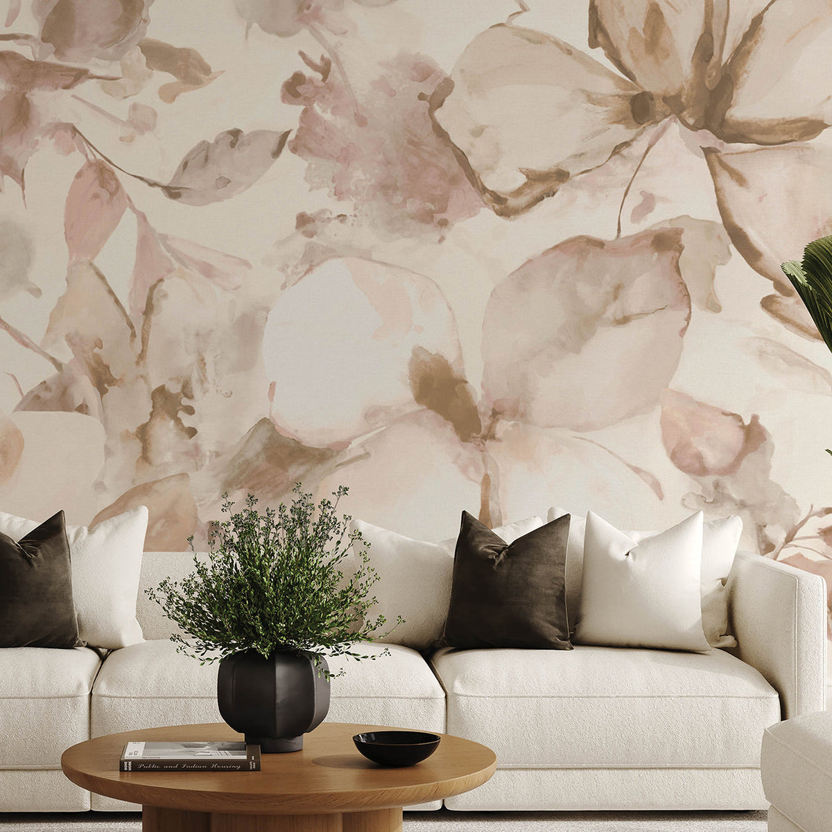 Florian Wall Mural wallpaper detail or room view