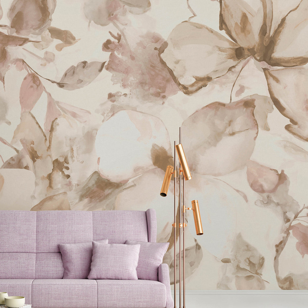 Florian Wall Mural wallpaper detail or room view
