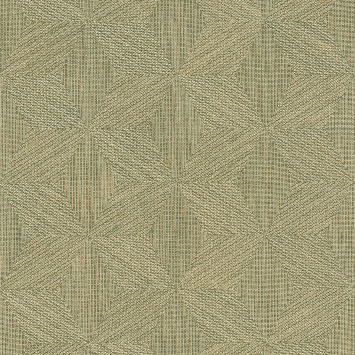 Anara Geo Faux Grasscloth Wallpaper in Green