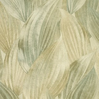 Melora Light Grey Leaf Wallpaper