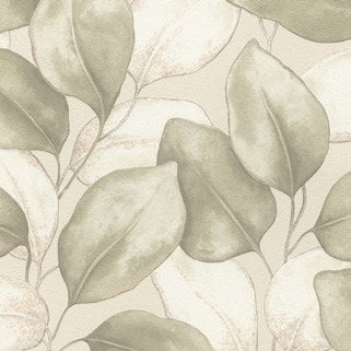 Oren Ivory Shimmering Striations Wallpaper