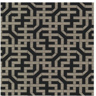 Dynastic Lattice Black Wallpaper - 5801