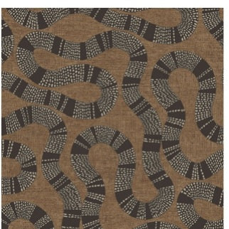 Ophidia Brown Wallpaper