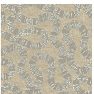 Ophidia Taupe Wallpaper