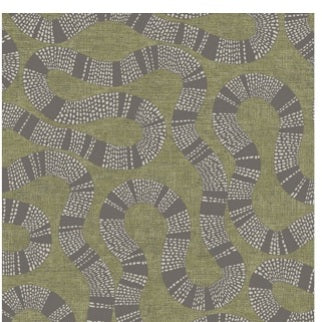 Ophidia Wallpaper in Olive