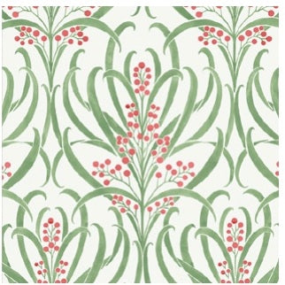 Calluna White & Berry Metallic Wallpaper