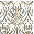 Calluna White & Taupe Metallic Wallpaper