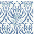 Calluna White & Blue Metallic Wallpaper - AC9143