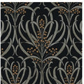 Calluna Metallic Wallpaper in Black & Gold