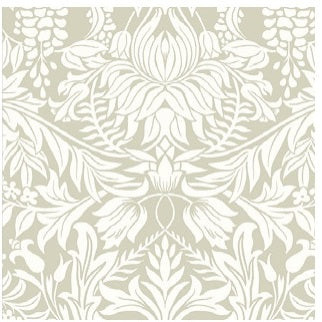 Lockwood Damask Beige Wallpaper - AC9194