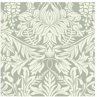 Lockwood Damask Grey Wallpaper - AC9195
